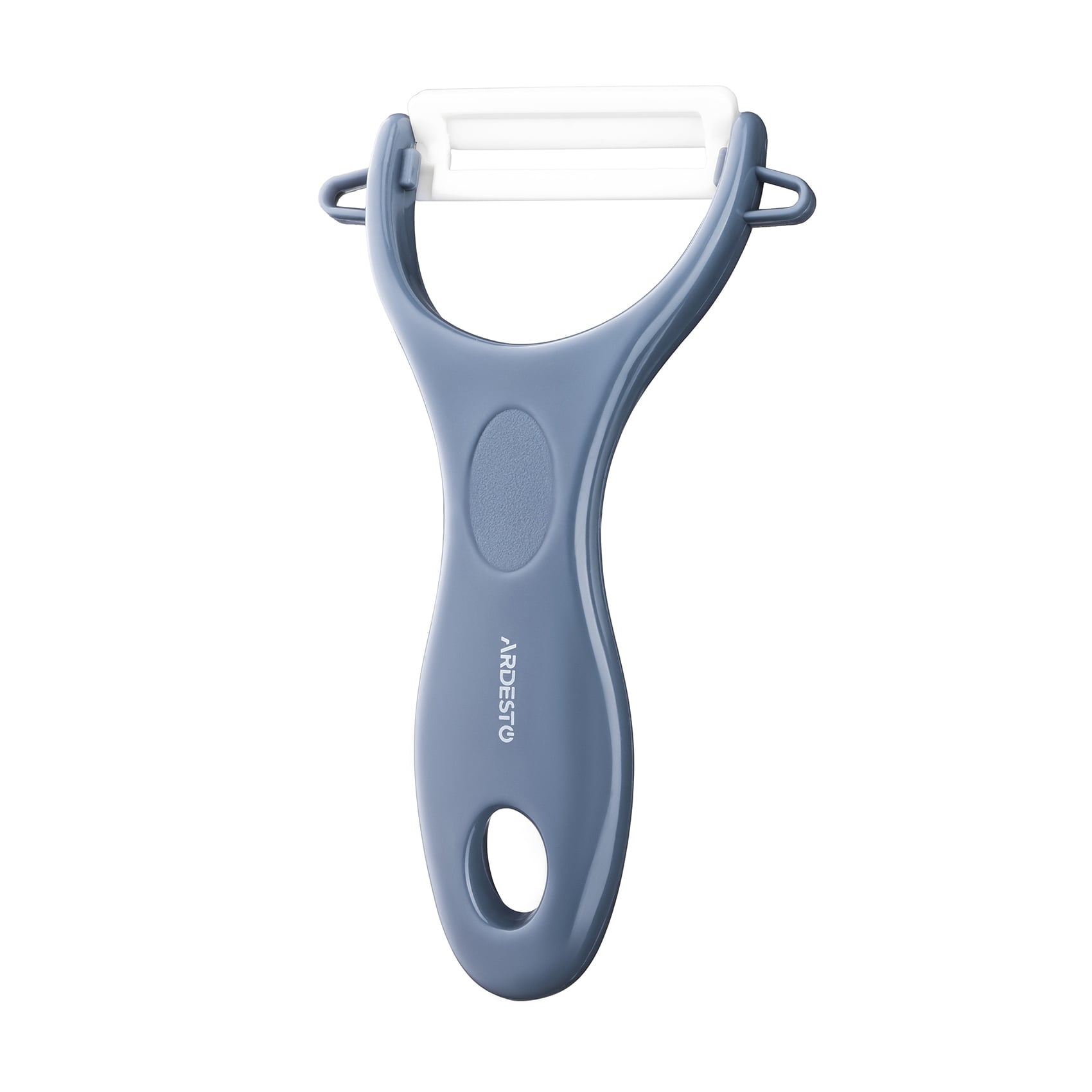 Овочечистка керамічна Ardesto Fresh, сіра, 13.5*7.8 см (AR8340G)